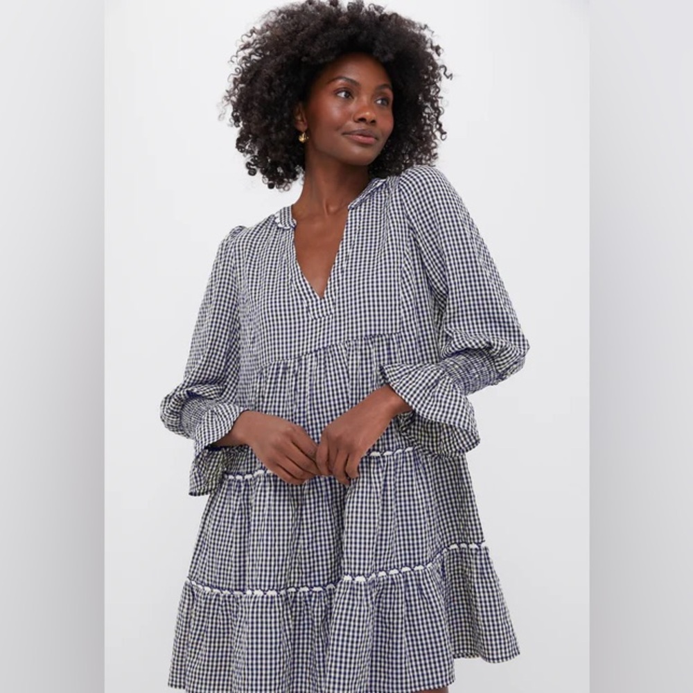 Tuckernuck - Navy Gingham Kenzo Dress - Navy Gingham - Medium.